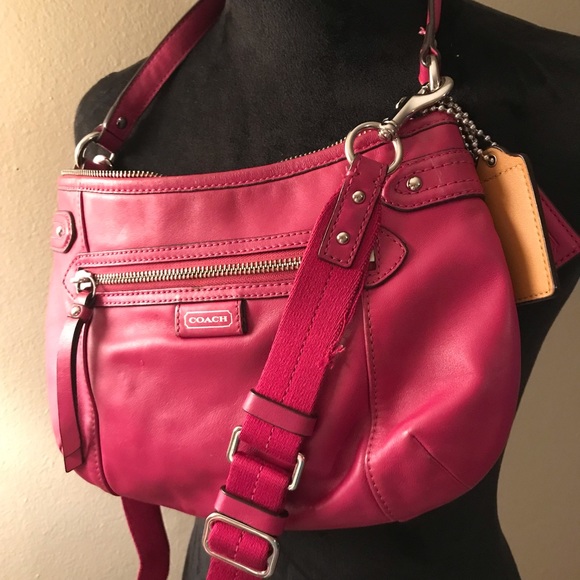 Coach Purse, Bright Pink - Picture 1 of 4